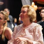 Família Honaiser recebendo a homenagem ao fundador da Unibalsas, Sr. Francisco Honaiser